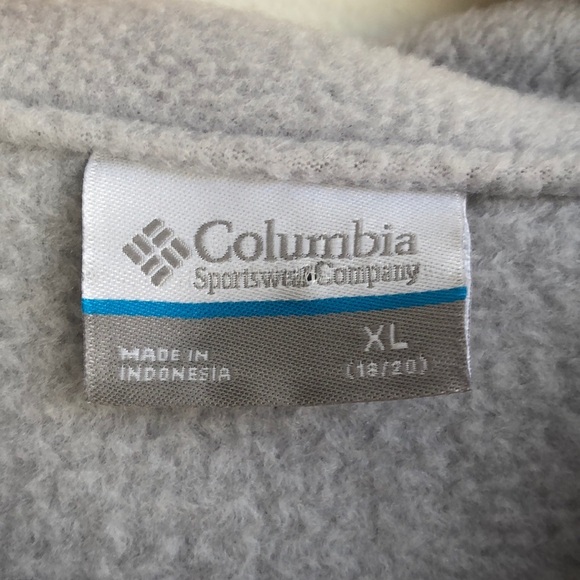 Columbia Light Gray Fleece Jacket - Picture 4 of 6